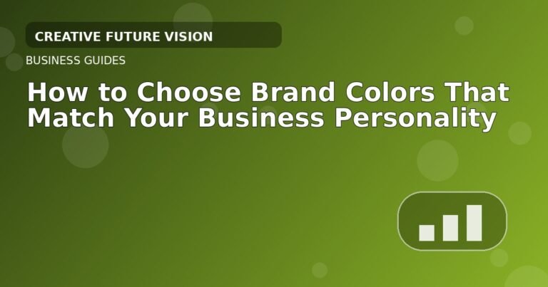 How to Choose Brand Colors That Match Your Business Personality